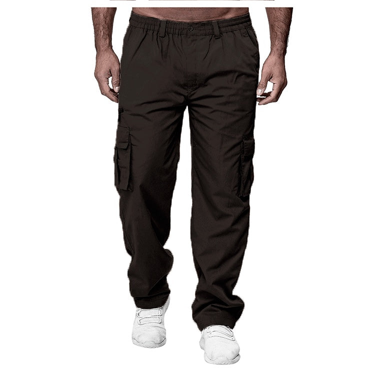 Multi-pocket Loose Straight Cargo Pants