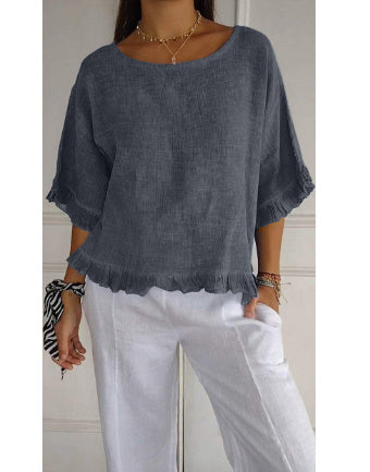 Hemp Cotton Pullover Top