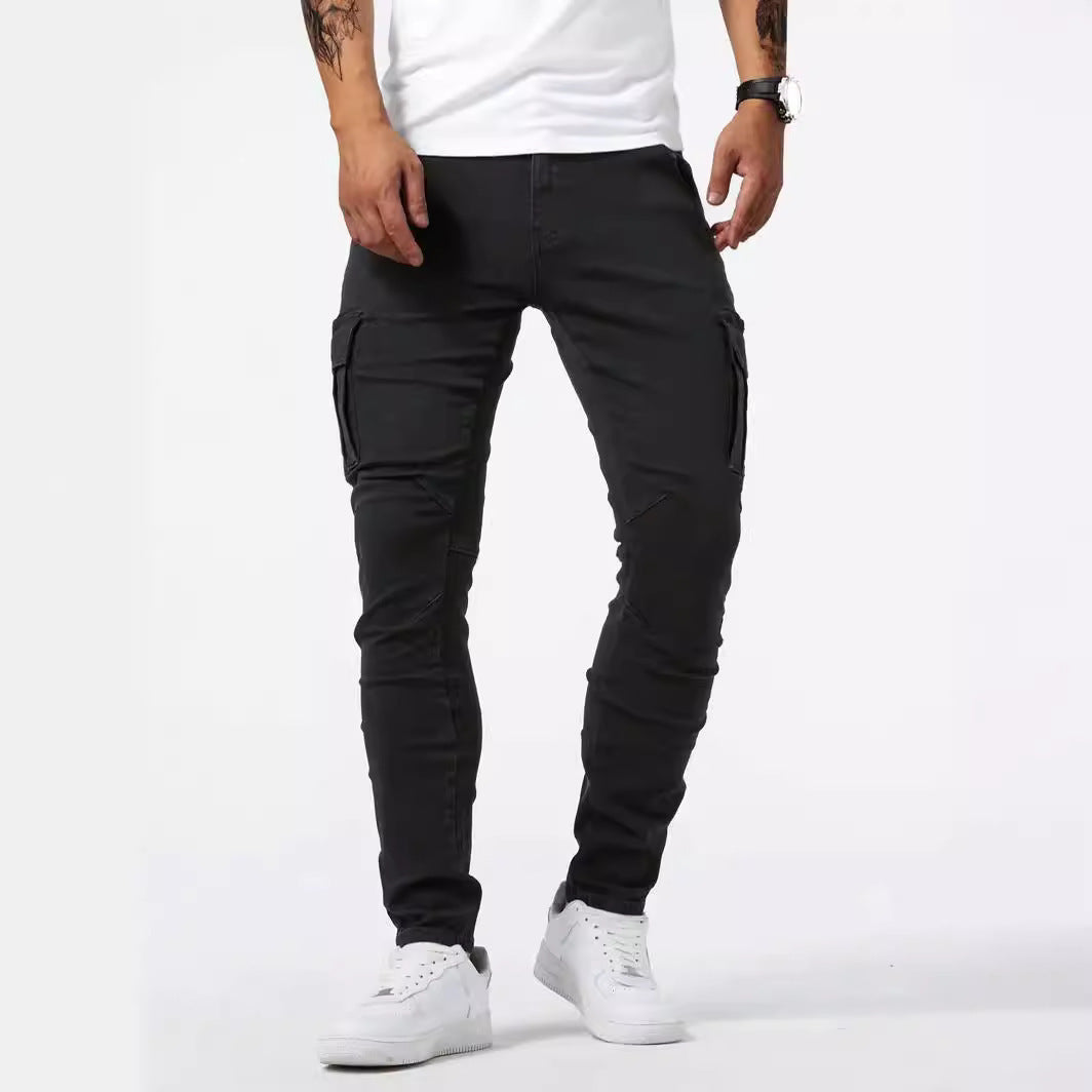 Casual Multi-Pocket Workwear Pants