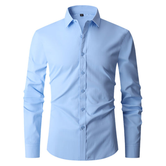 Long Sleeve Trendy Casual Slim-fit Shirt