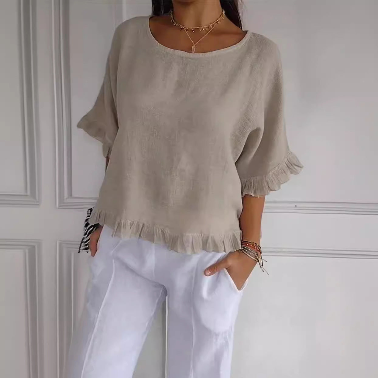 Hemp Cotton Pullover Top