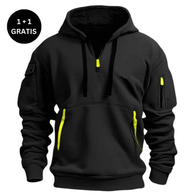 Dropped Shoulder Hooded Sweatshirt