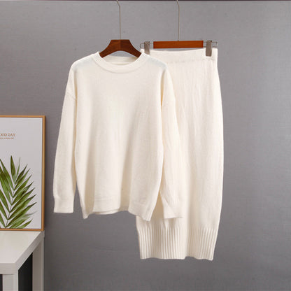 Elegant Cashmere Cardigan Set