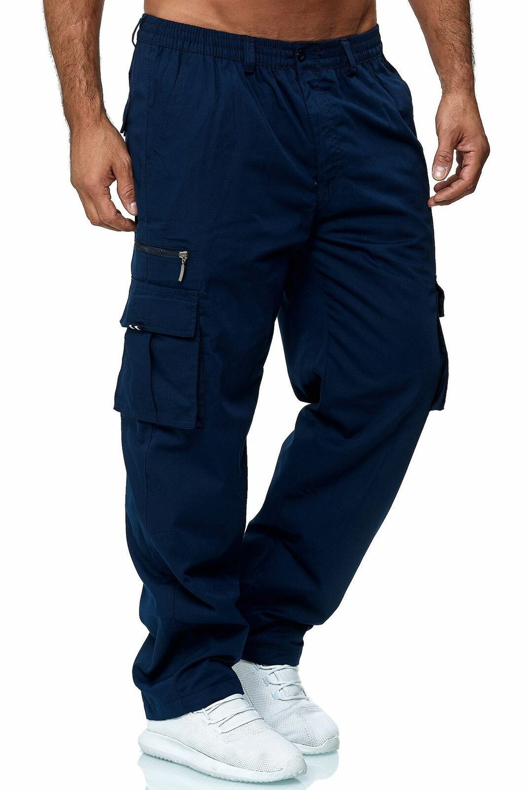 Multi-pocket Loose Straight Cargo Pants