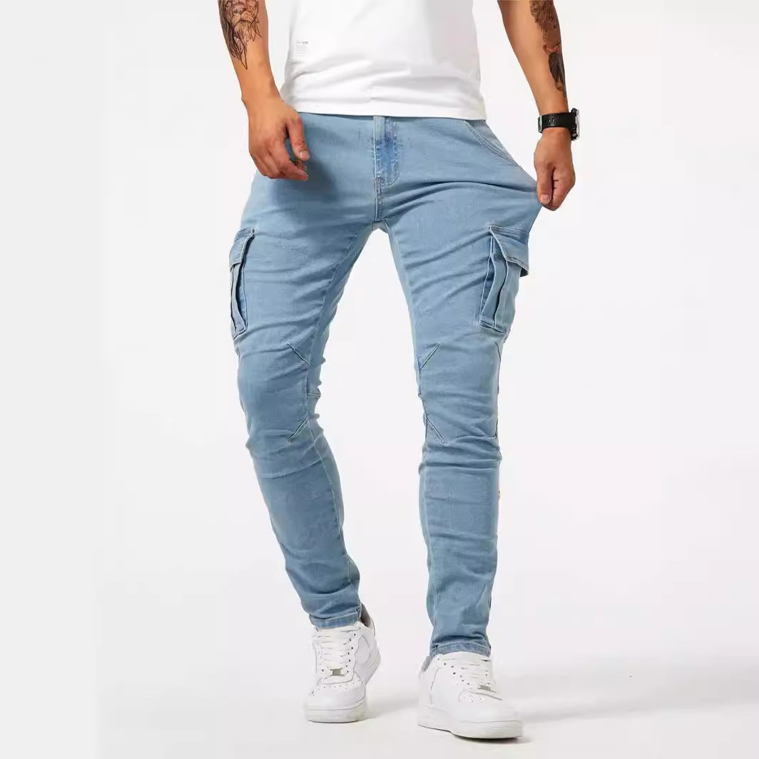 Casual Multi-Pocket Workwear Pants