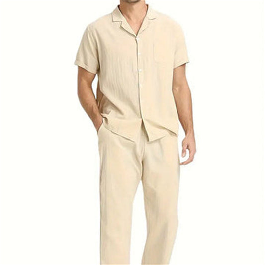 Men's Casual Sports Short Sleeve Suit