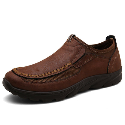 StrideMax Youth Men's Casual Leather Shoes