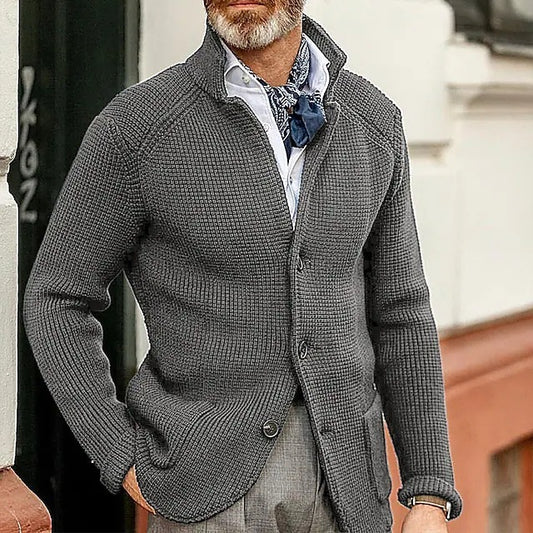 Knitted Sweater Men's Coat