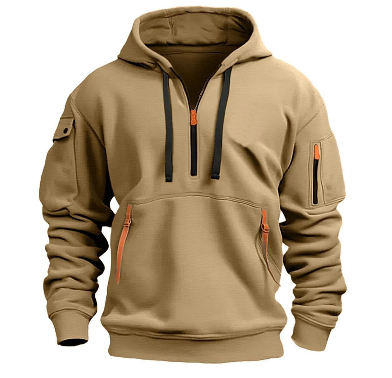 Dropped Shoulder Hooded Sweatshirt