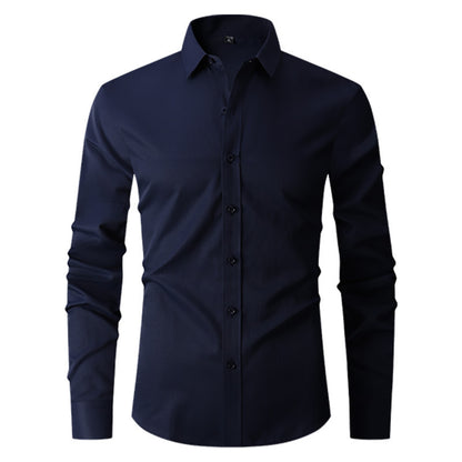 Long Sleeve Trendy Casual Slim-fit Shirt