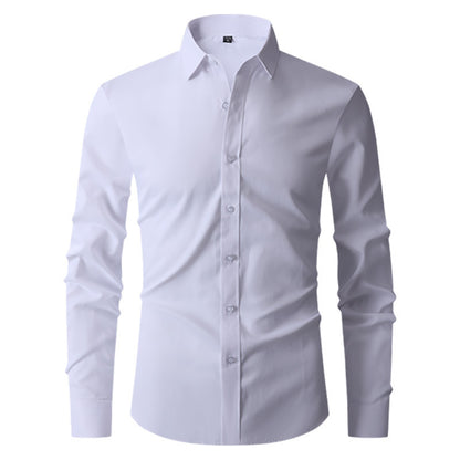 Long Sleeve Trendy Casual Slim-fit Shirt