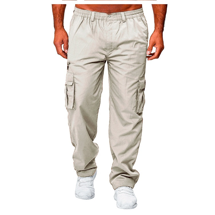 Multi-pocket Loose Straight Cargo Pants