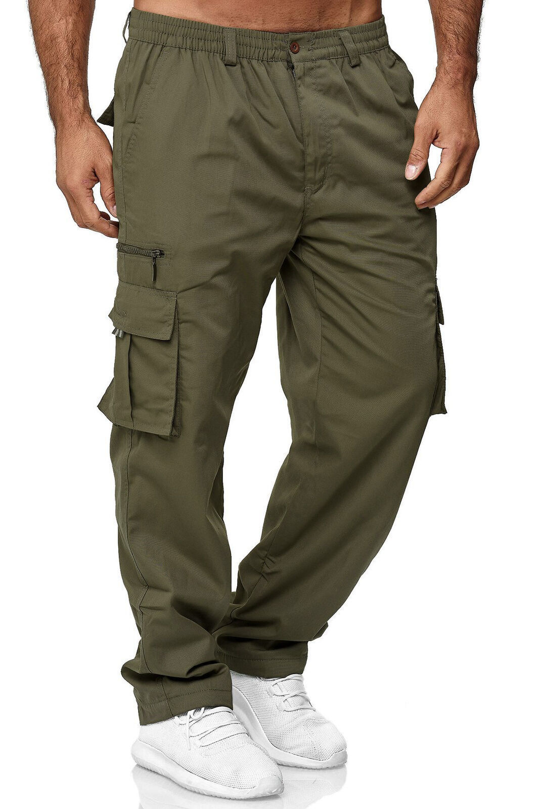 Multi-pocket Loose Straight Cargo Pants