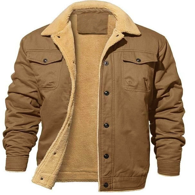 Fleece-lined Cotton Jacket