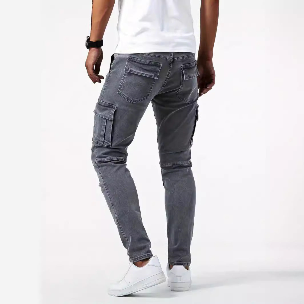 Casual Multi-Pocket Workwear Pants