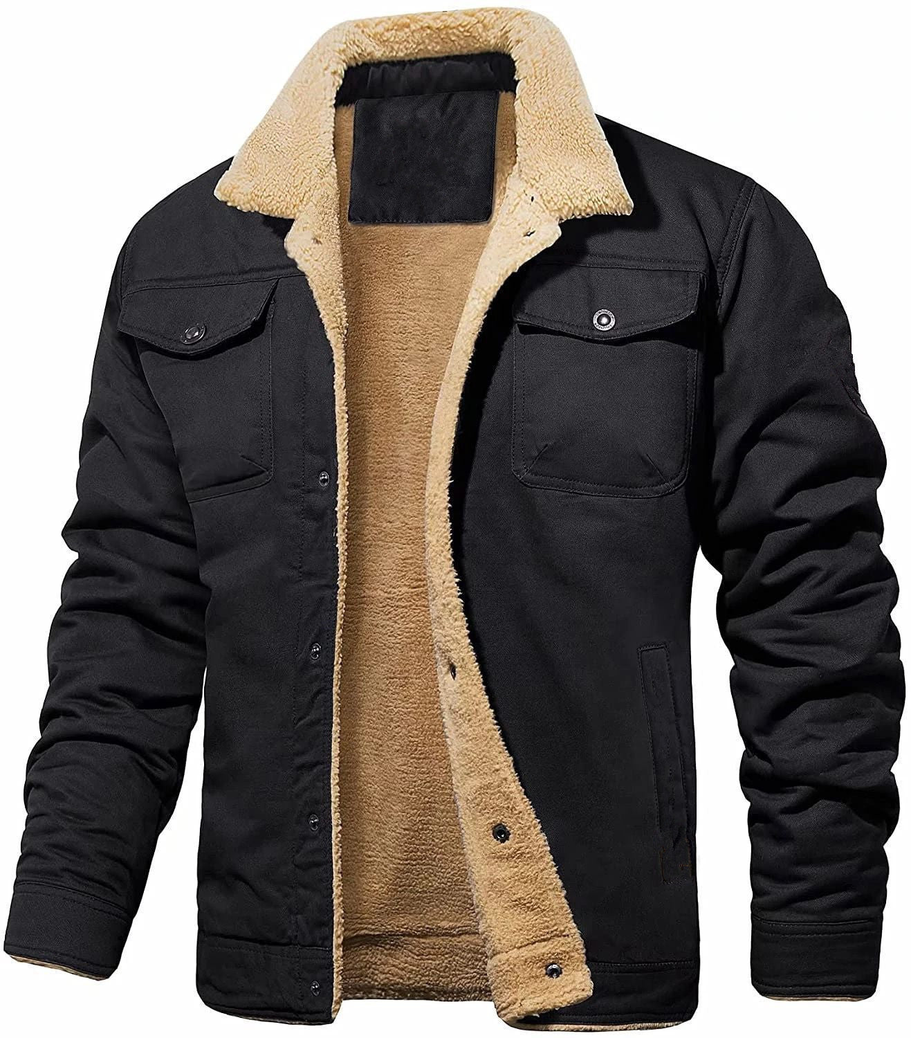 Fleece-lined Cotton Jacket