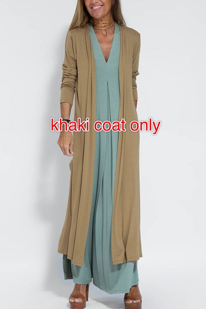 Long Cardigan Jacket Suit For Women