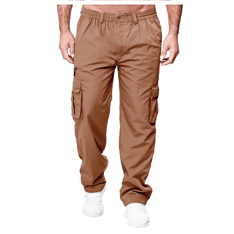 Multi-pocket Loose Straight Cargo Pants