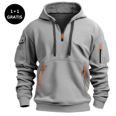 Dropped Shoulder Hooded Sweatshirt