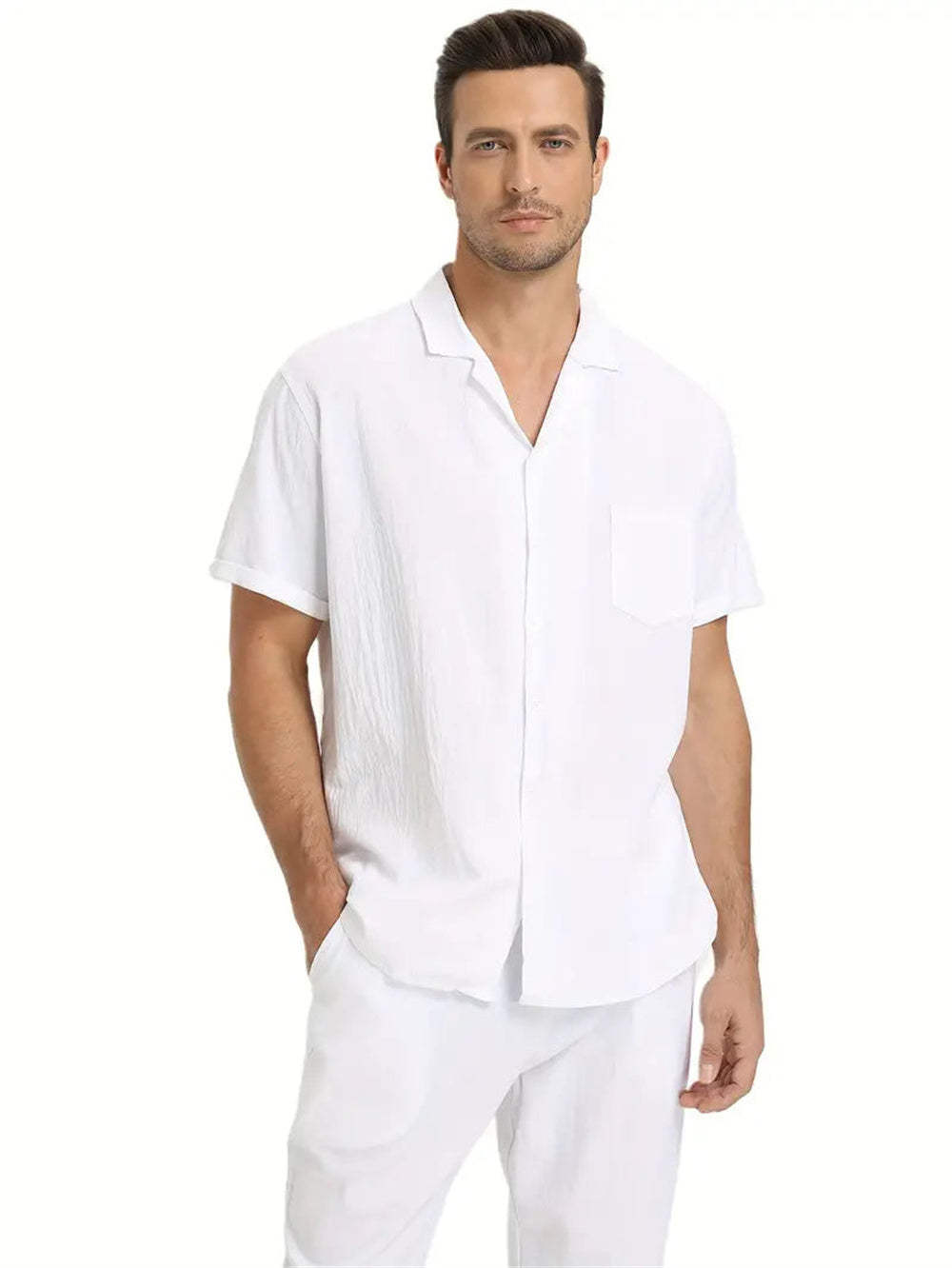 Men's Casual Sports Short Sleeve Suit