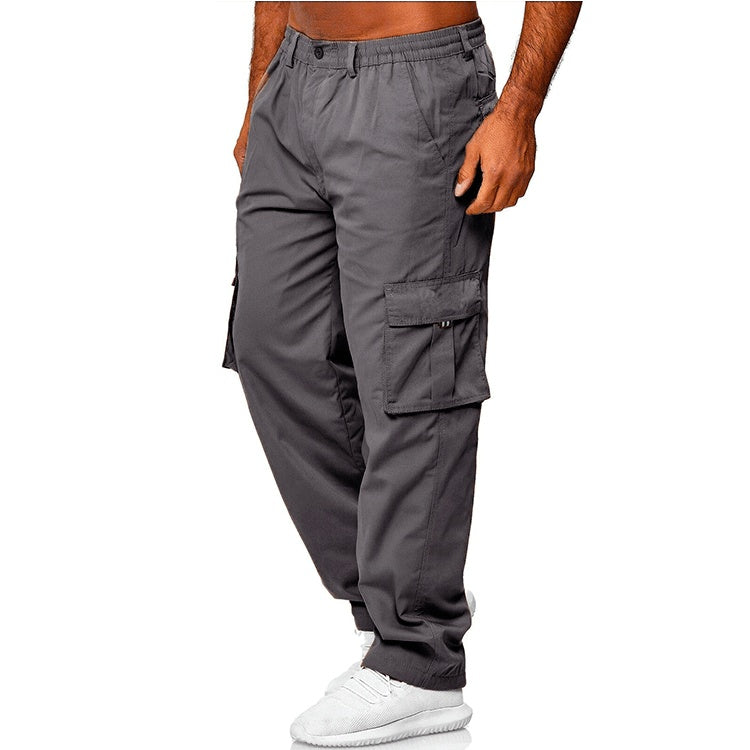 Multi-pocket Loose Straight Cargo Pants