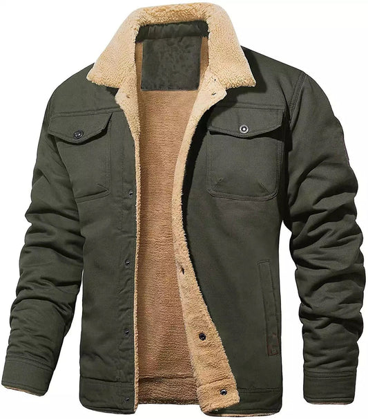 Fleece-lined Cotton Jacket