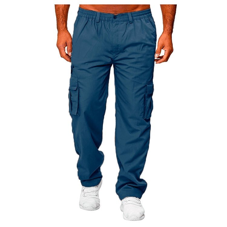 Multi-pocket Loose Straight Cargo Pants