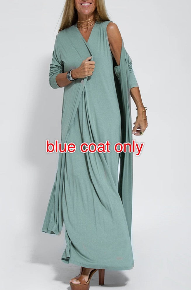 Long Cardigan Jacket Suit For Women