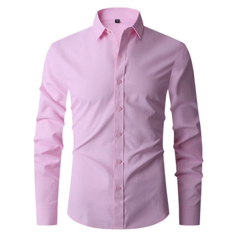 Long Sleeve Trendy Casual Slim-fit Shirt