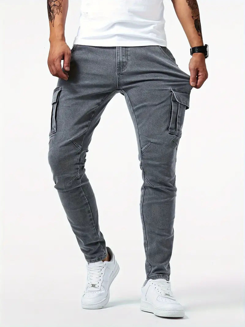 Casual Multi-Pocket Workwear Pants