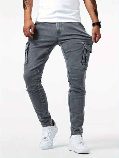 Casual Multi-Pocket Workwear Pants